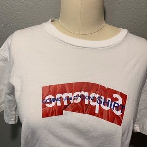 Supreme x Comme Des Garçons Box Logo Tee
